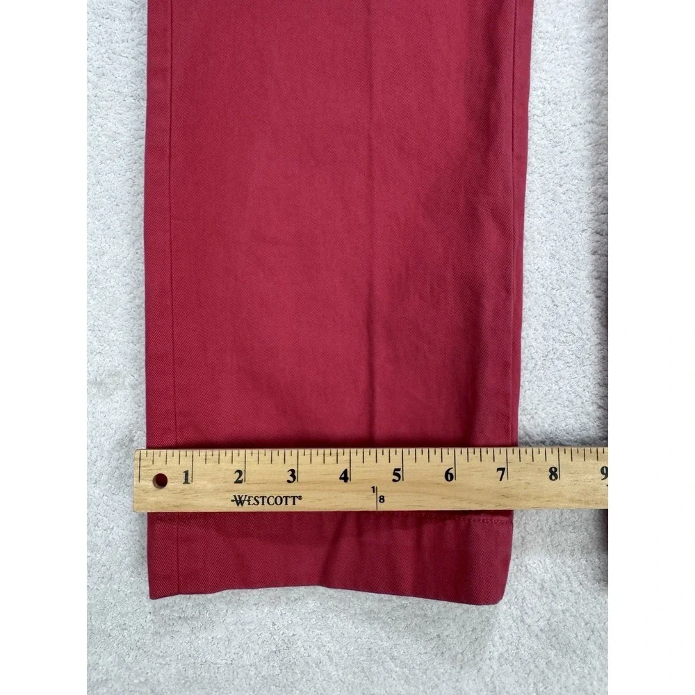 Polo‎ Ralph Lauren Twill Pants Men 32x32 Red Straight Trousers Chino Y2K